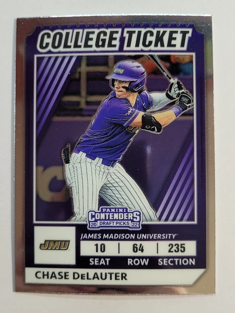 2022 Elite Extra Edition College Tickets Optic #CTO-9 Chase DeLauter