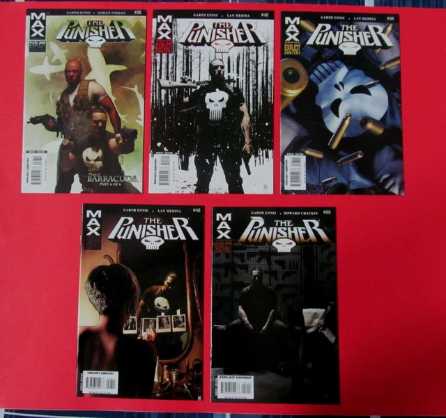 The Punisher Max #36 45 46 48 50 - Garth Ennis - Tim Bradstreet 2006