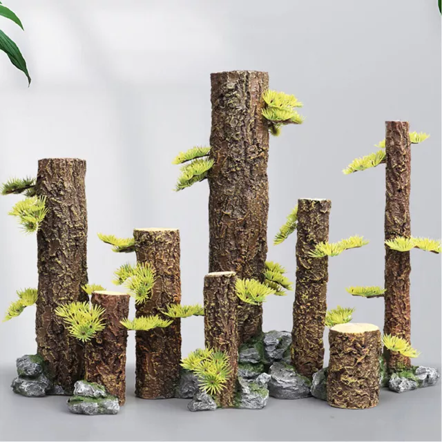 Driftwood Artificial Trunk Aquarium Fish Tank Tree Branch Landscape Home decor^