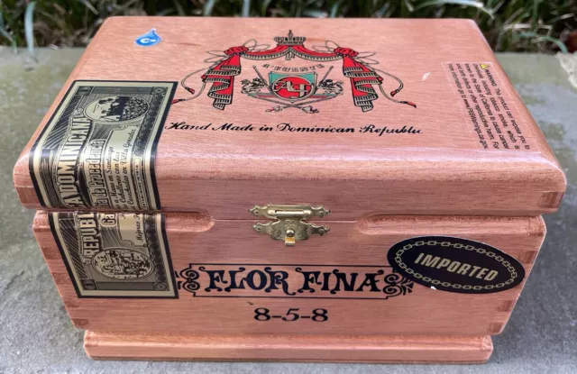 Arturo Fuente 858 Natural Wood Empty Cigar Box, No Cigars