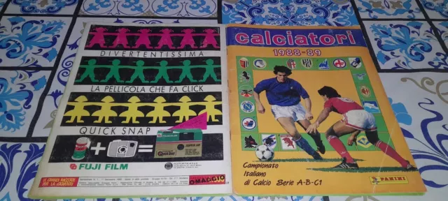 Album figurine calciatori Panini 1988/89 completo 100%+stick stack bellissimo