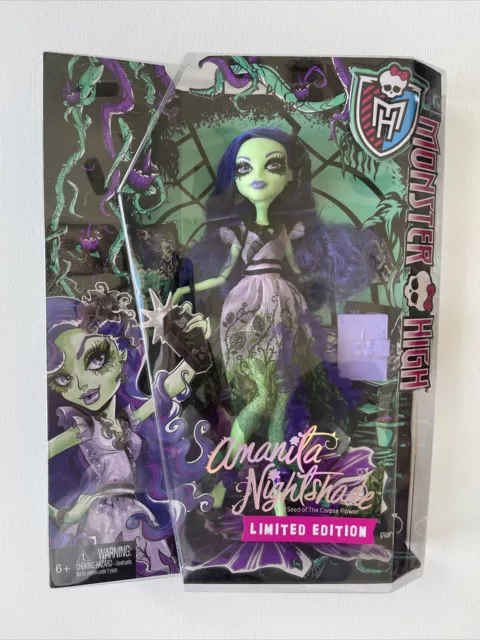 Monster High Doll Amanila Nightshade ~ Limited Edition ~ Retired ~ Rare ~ NIB