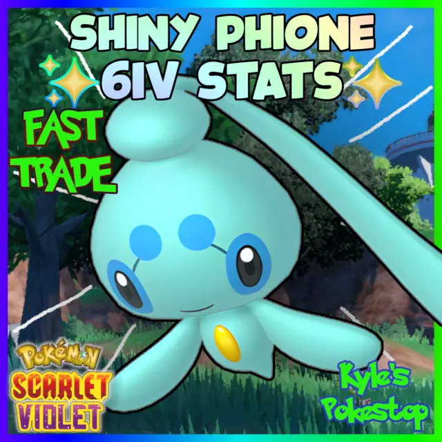 ✨ ULTRA SHINY PHIONE ✨, 6IV BATTLE-READY, Pokemon Diamond and Pearl (BDSP)