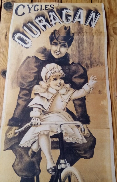 PLAQUE MÉTAL 40X30CM, repro ancienne affiche publicitaire ville de