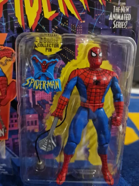 Spiderman Animated Series Web Shooter Spiderman Figure Toybiz 1994 2