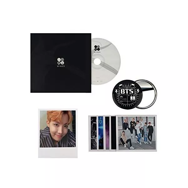 CD - BTS 2nd Album - Wings [ W ver. ] CD + Photobook + Photocard + FREE GIFT / K