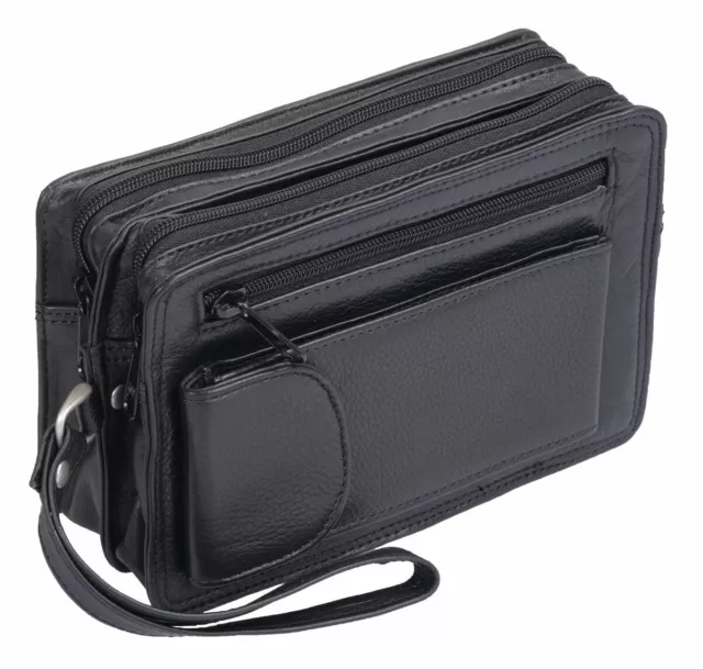 Cuero Bolso de Muñeca para Hombre Vaca (155D) Real Nuevo