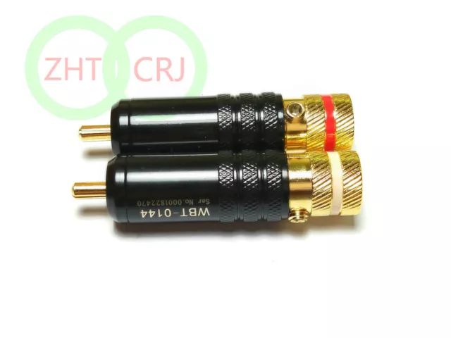 20pcs high quality brass Gold Plated Non-Solder RCA Plug  ADAPTER