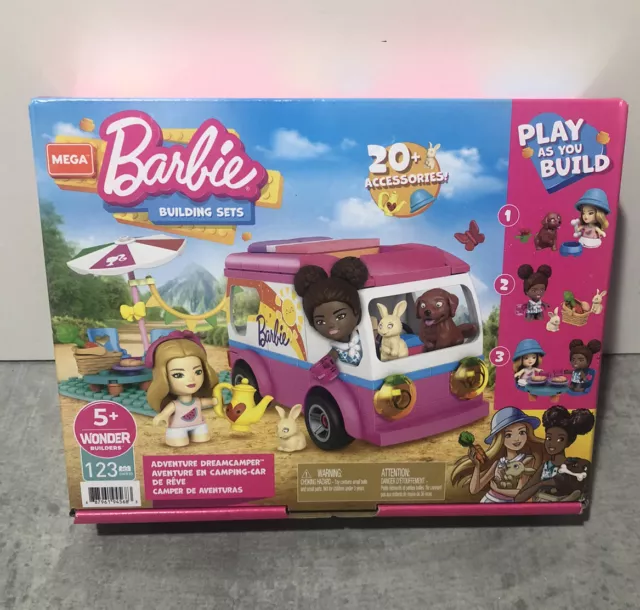 Mega Construx Barbie Adventure Dreamcamper Brand New In Box