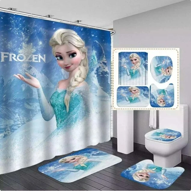 Frozen Bathroom Sets,  Shower Curtain Sets