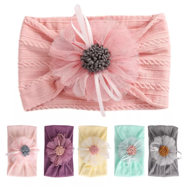 Kids Girl Baby Headband Toddler Lace Bow Flower Hair Band Accessories