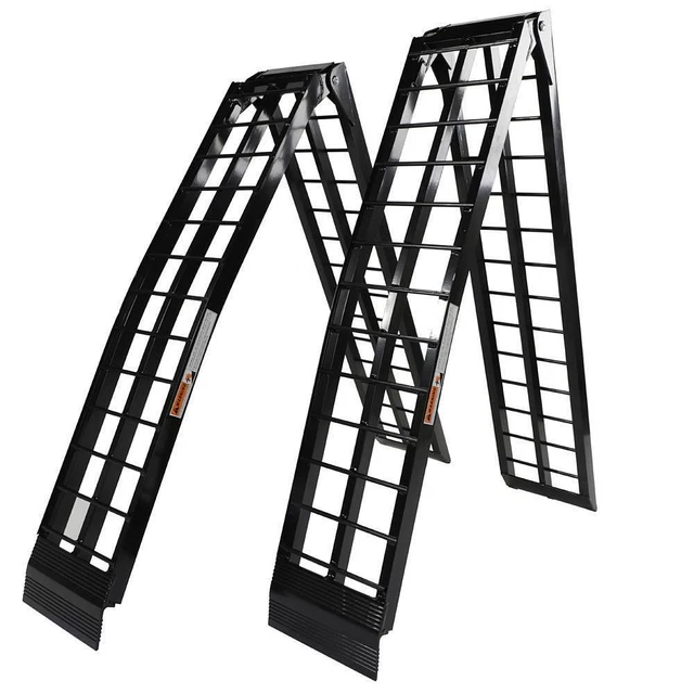 Pair ATV UTV 108" Aluminum Wide lightweight Loading Black Ramps Portable 1200lbs