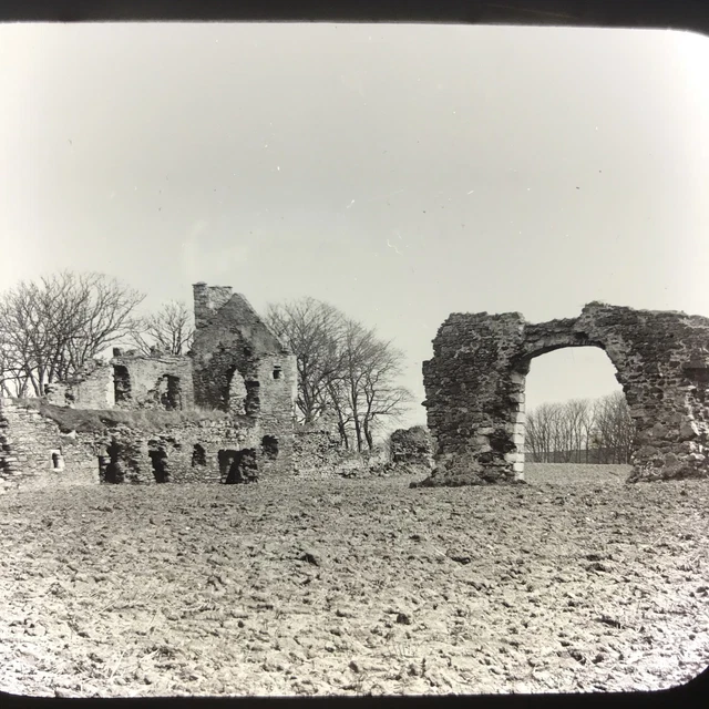 Berwick Abbey Scotland C1900 Antique Magic Lantern Glass Slide Photo