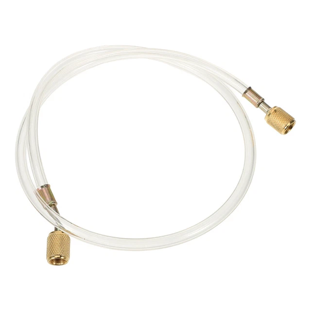 PATIKIL 1/4 SAE Refrigerante Ricarica Flessibile, 4pz 4.9ft 800PSI Collettore Manometro Flessibile con AC Adattatori per Aria Condizionatori HVAC Refrigerazione Manutenzione