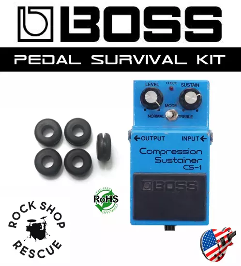 BOSS CS-1 CS-2 CS-3 Compressor Guitar Pedal Grommet O-Ring Survival Kit (5 PCS)