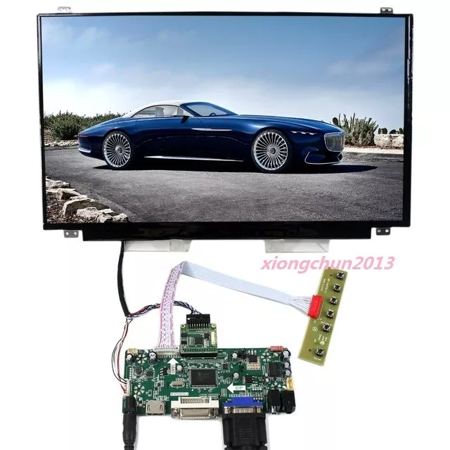 M.NT68676 HDMI DVI VGA LCD controller kit diy + NV156FHM 15.6" 1080P FHD panel
