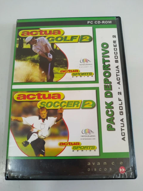 Actua Soccer 3 PC – CD-Rom Dinamic España – Simu Foot PAL – Bon état