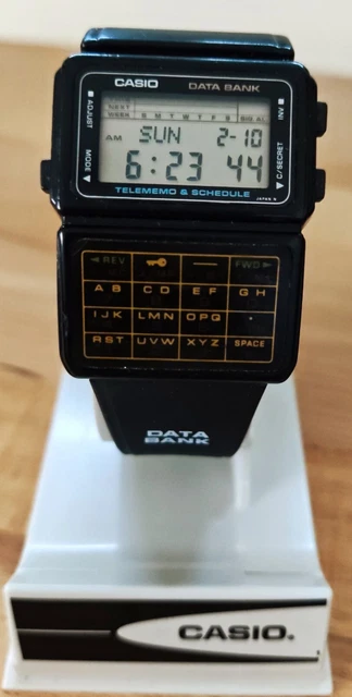 RARE CASIO DBC 81 Data Bank Module Calculator Watch Vintage 95 New Batt Strap 129.99 PicClick UK