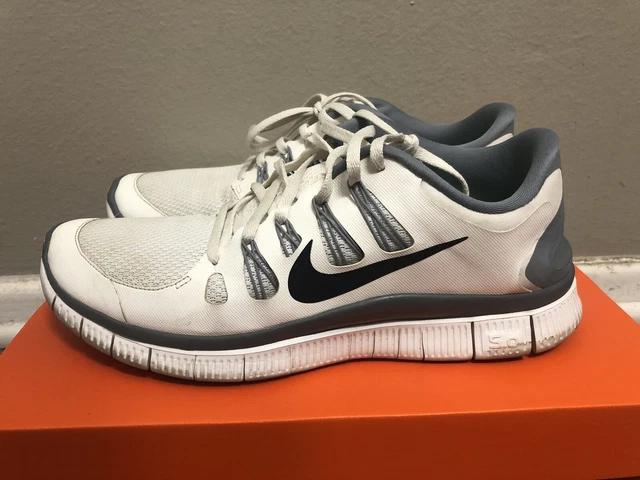 NIKE FREE Training Running Shoes White/Gray/Black Mens Sz 10