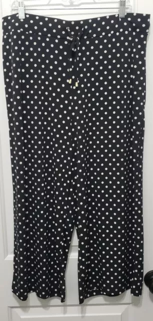 Jones New York Polka Dot Cropped Pants Size XL