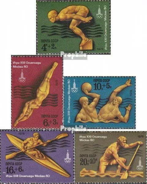 Sowjet-Union 4707-4711 (kompl.Ausg.) postfrisch 1978 Olympische Sommerspiele ´80