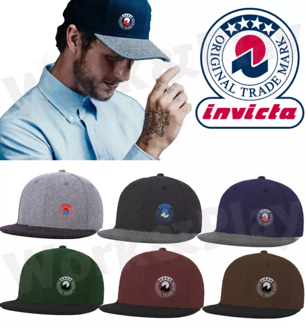 Cappello Invicta Berretto Inverno Hipster Lana Freddo Snapback Moda Uomo Skate