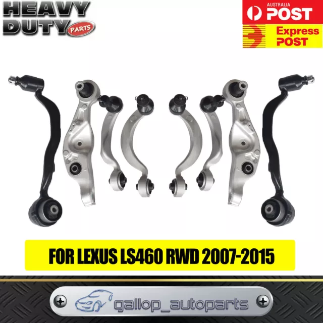 Full Set (8X) New Front Lower & Upper Control Arms For Lexus Ls460 2007-2013