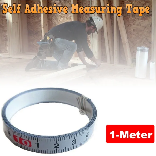 New 1M Self Adhesive Metric Measuring Tape Soft Scale Ruler Sticker Sewing Tool