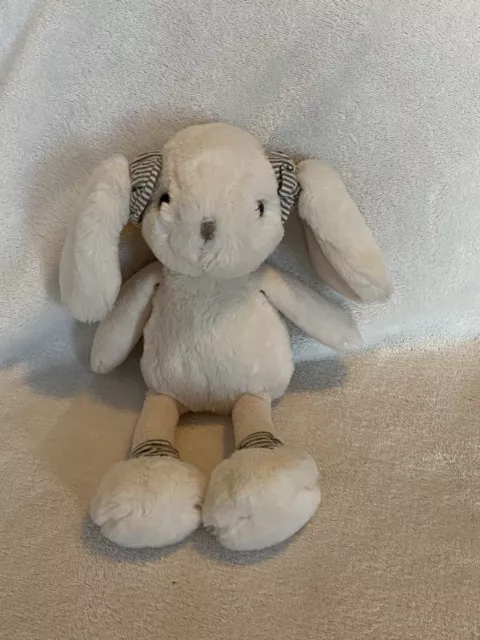 Bukowski Design white Easter  bunny rabbit plush stuffed animal Sweden 10”