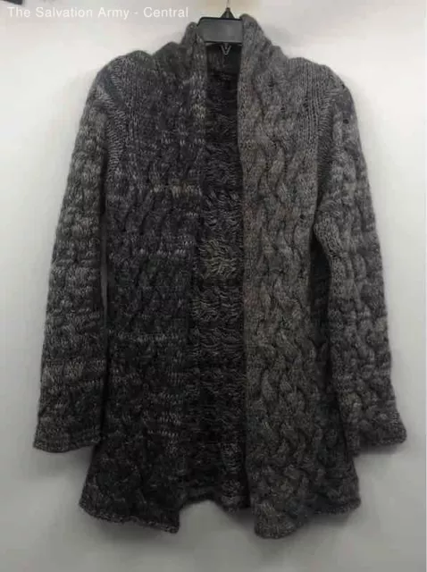 Gemelli Womens Gray Knitted Long Sleeve Cardigan Sweater Size Large