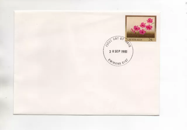 1981 Australia PSE No 38. Cooktown Orchid First Day Issue. Kwinana Postmark