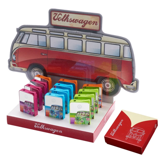 FEUERZEUG VW BULLI T1, 4 MOTIVE, Licensed Product Jet Gasfeuerzeug