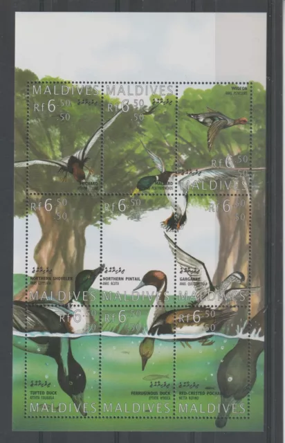 Maldive 1995 Fauna Uccelli 9 Val Mnh Mf121989