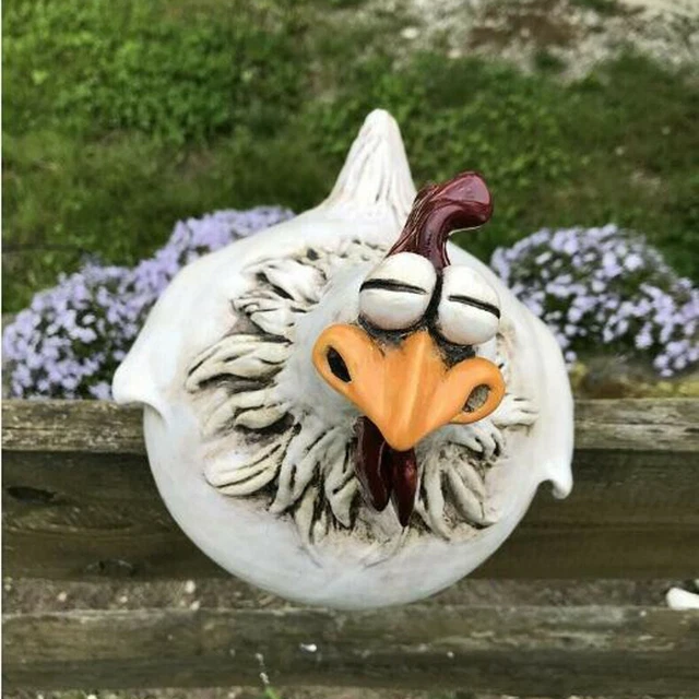 Garden Yard Outdoor Chicken Sculpture Farm Art-Backyard Statue Ornament Decor 3
