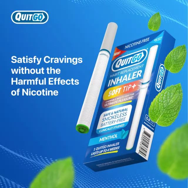Pluma inhaladora sin nicotina Dejar de vapear ayuda para dejar de vapear - mentol