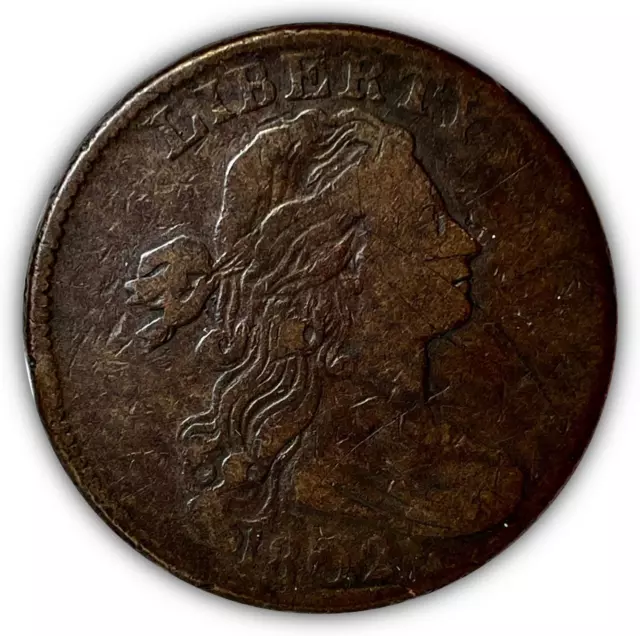 1802 Normal Reverse Draped Bust Large Cent Very Fine VF Coin #5915