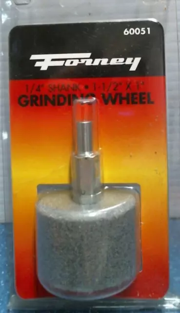 Forney 1/4" Shank,  1-1/2" X 1" Grinding Wheel  (60051) FS