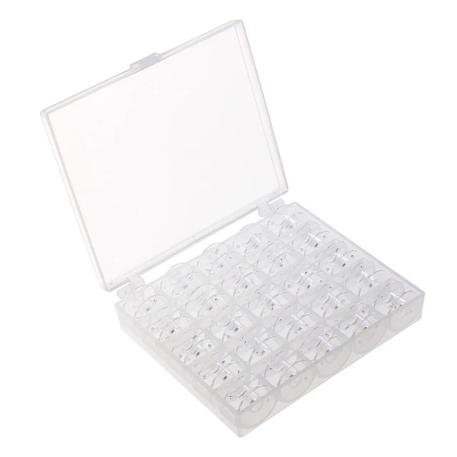 50 piezas/2 clips abrazadera bobina soportes bobina hilo de coser soporte bobina estuche bobina