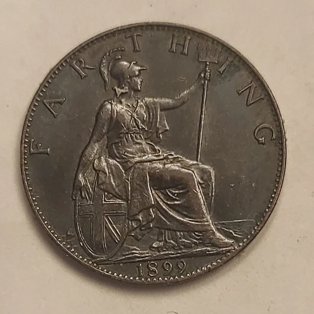 Royaume Uni  Farthing 1899 Victoria Sup Angleterre