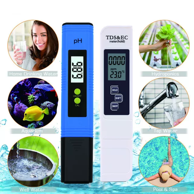 LCD Digital PH Messgerät Wert Tester Wasser PH-Meter PH-Stift Pool Aquarium