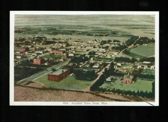 Cody, WY Wyoming, Airplane View (Birds eye panorama) ca 1920's-1930's