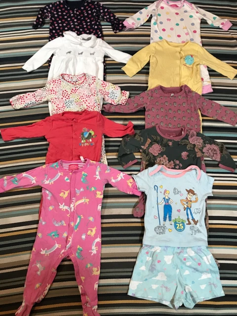 6-9 Months Baby Girl Nightwear Sleepsuits Pjs Bundle 🌈