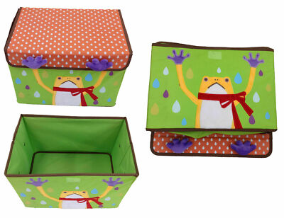 Design Coffre à jouets Avec Broderie Lapin Meubles Pour Enfants Ton Aufbewahrungsbox Toybox Stockage 