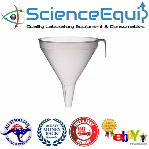 Industrial Filter Funnel Polypropylene Chemistry Lab- 250mm- Science Equip AU
