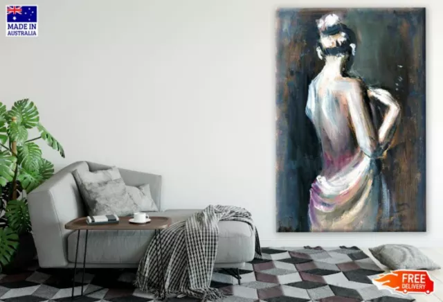 Lady Abstract Oil Painting Wall Canvas Home Decor Australian Made Quality