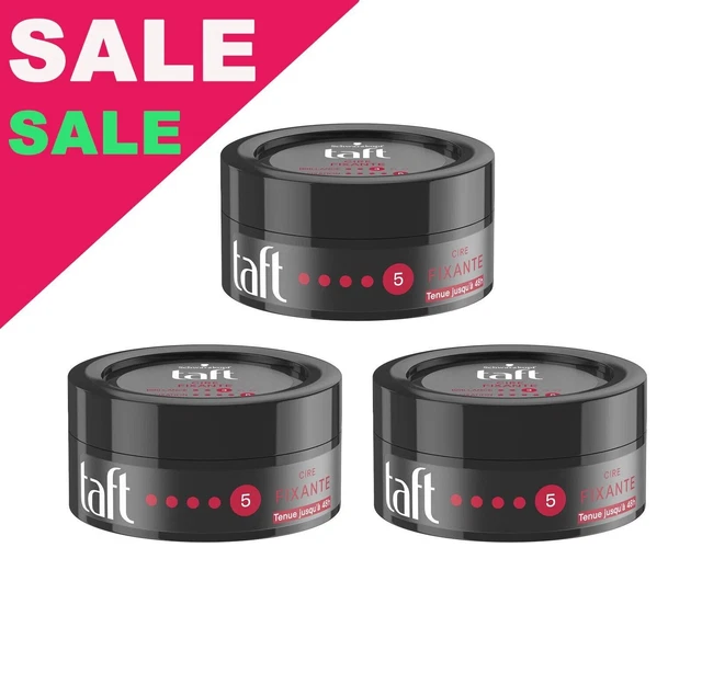 TAFT POWER STYLING Wax Strong Hold Effect Hair Wax Cire Fixante 75ml £