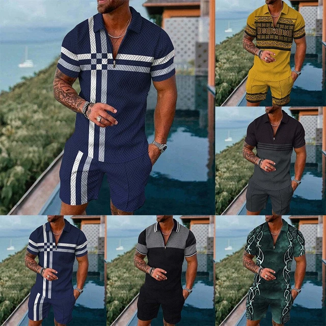 Sportbekleidung Druck Herrenbekleidung Kurze Hosen Kurze Ärmel Poloshirts