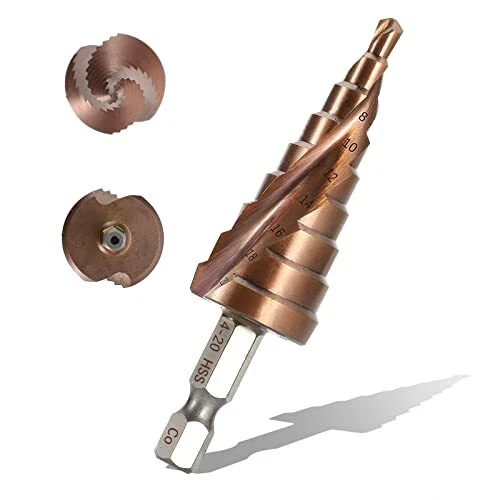 Step Drill Bit Hss M35 5% Cobalt Metric Step Drill Bit Set 4mm20mm 9 Sizes Ste