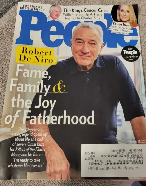 PEOPLE MAGAZINE FEBRUARY 19, 2024 Robert De Niro NEW 5.00 PicClick