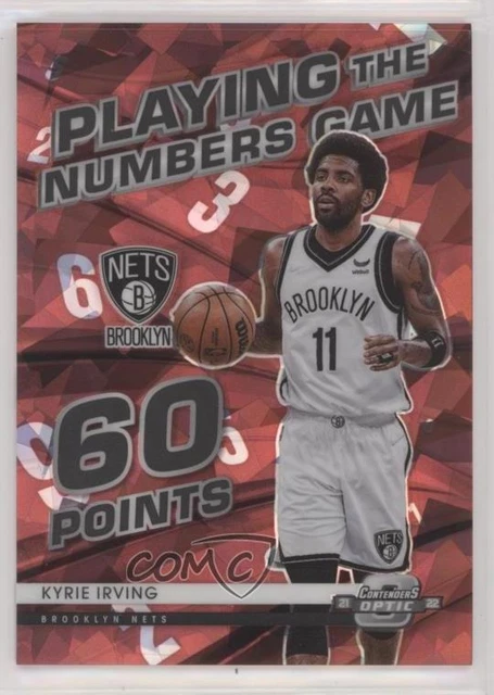 2021-22 Panini Contenders Optic Red Cracked Ice Prizm Kyrie Irving #1